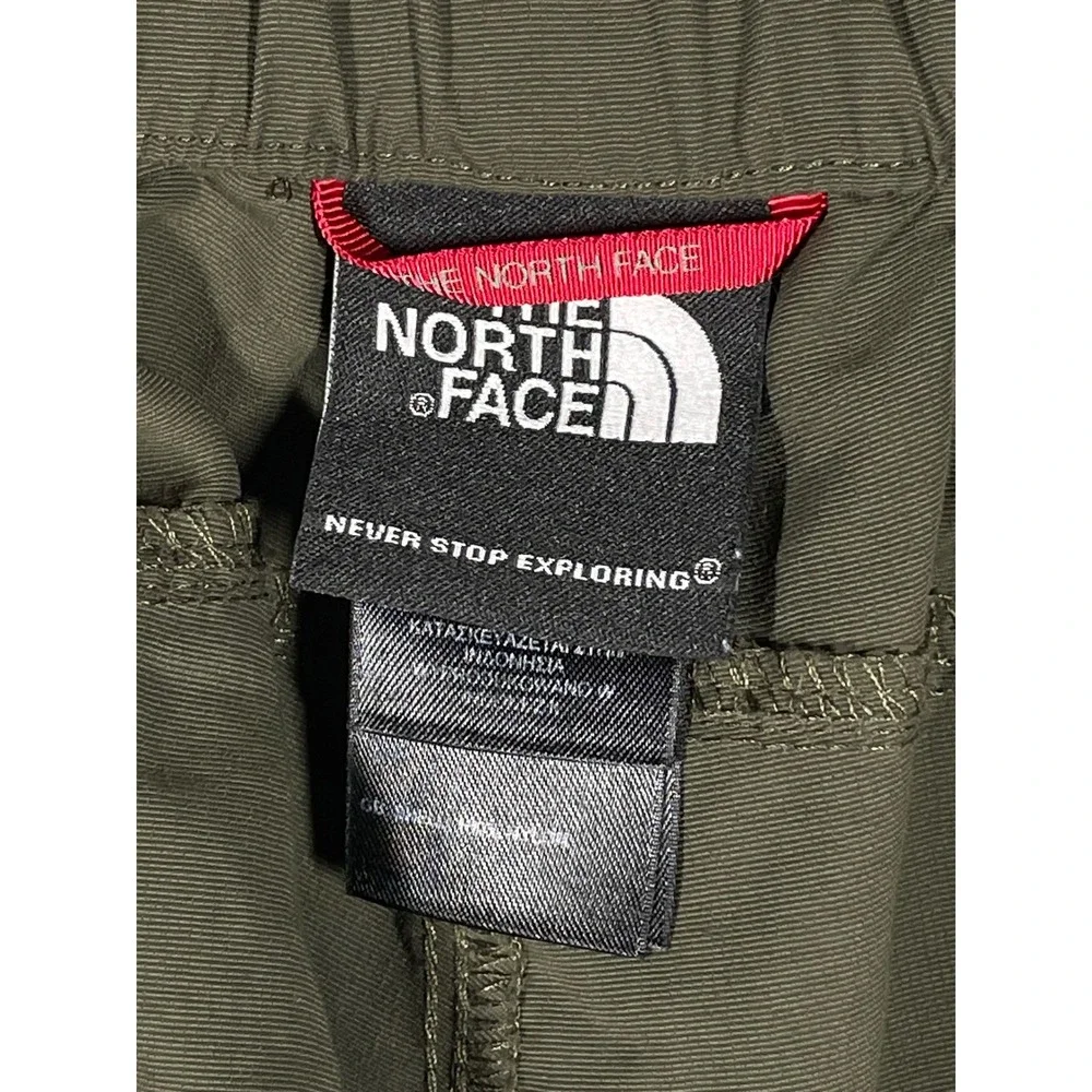 The North Face Mens L Olive Green Convertible Cargo Hiking Pants AJFB T325/T725